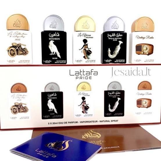 images-125 Set Discovery Lattafa Pride (Colección Vintage Radio, Shaheen Silver, La Collection Antiquities, etc.)